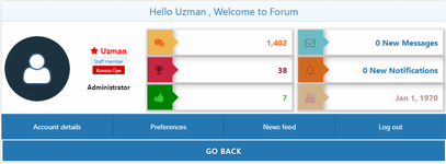 WBB - Welcome User Panel